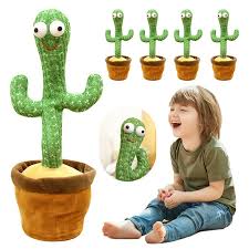 Dancing Cactus by Foxen Twisting Cactus Cute Plush Toy Education Toy Plush Toy with Songs for Children Playing Birthday Gift Kids Toys Foxen Ratings 10