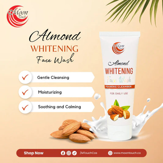 Almond Whitening Face Wash Foaming Cleanser